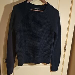 Banana Republic Navy Crew Neck Sweater knit